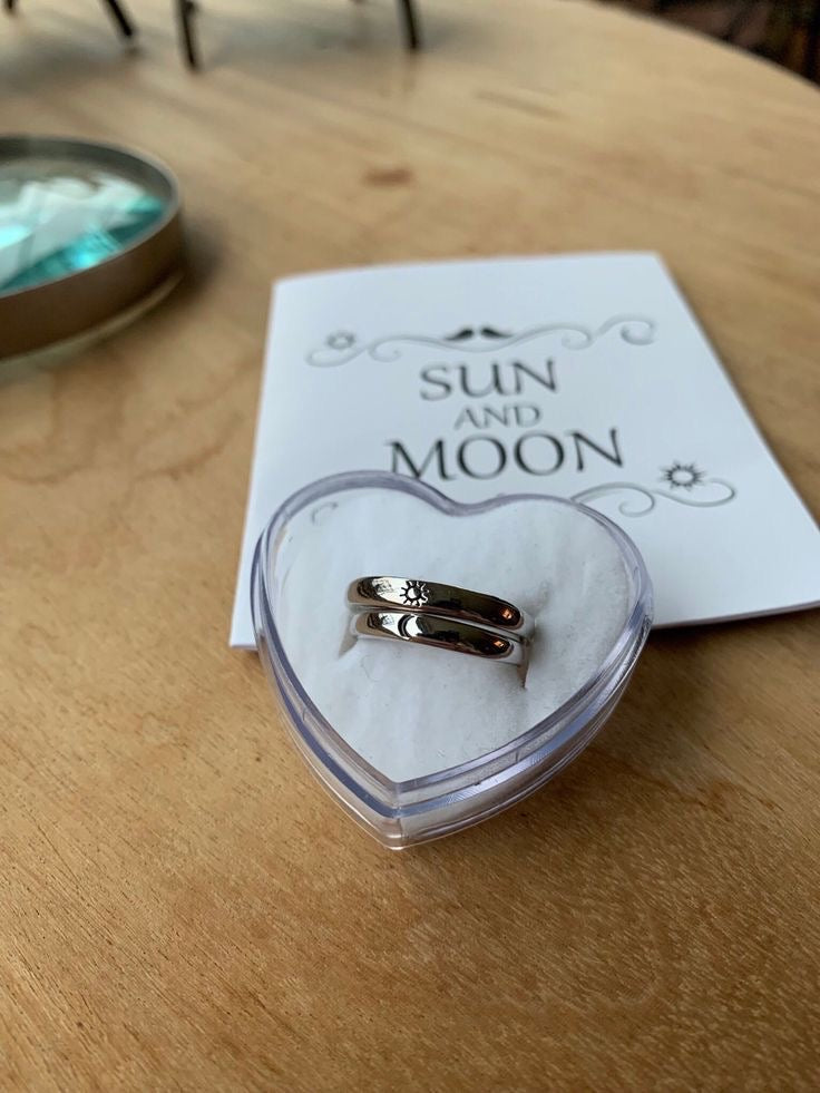 Sun & Moon Matching Rings