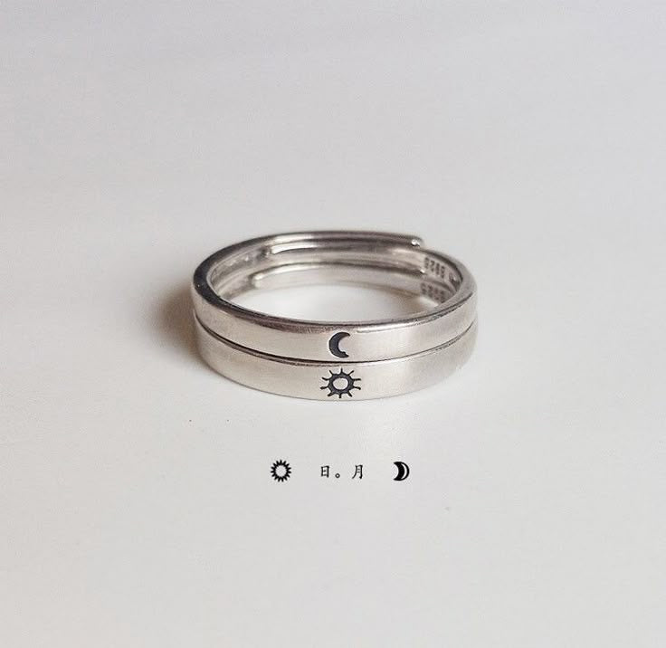 Sun & Moon Matching Rings